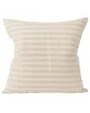 Mercana Jace Decorative Square Stripe Linen-blend Pillow Cover