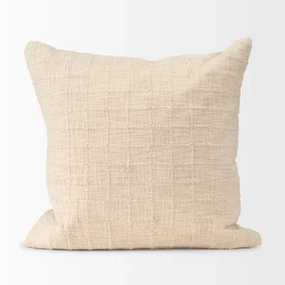 Mercana Jacory Other Cotton Blend Pillow Cover In Ivory