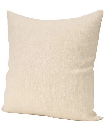 Mercana Jenner Cotton-linen Blend Decorative Square Pillow In Neutral