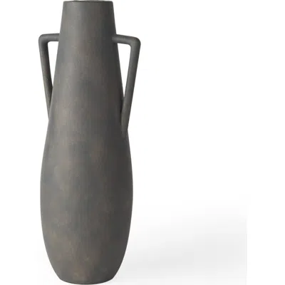 Mercana Kilian Double Ear Vase In Gray