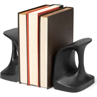 Mercana Last Cobbler Set Of 2 Shoemaker Tool Bookends In Black