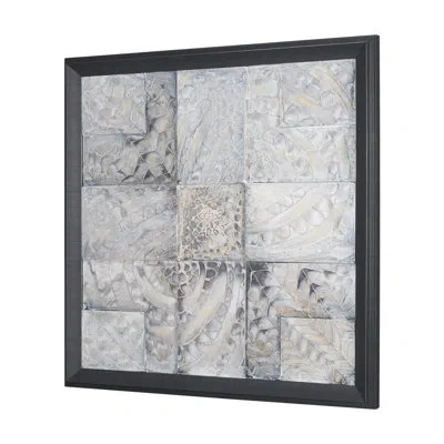 Mercana Layered Alloy Ii By Studio M A Framed Art Print Matted In Layered Alloy Ii,gray