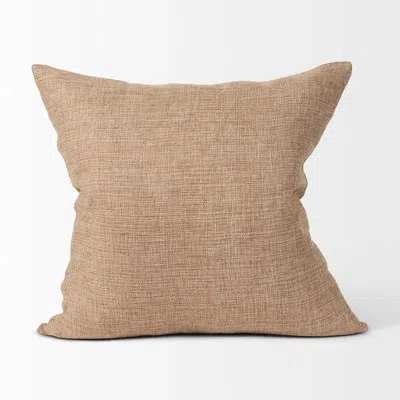 Mercana Linen Pillow Cover In Brown