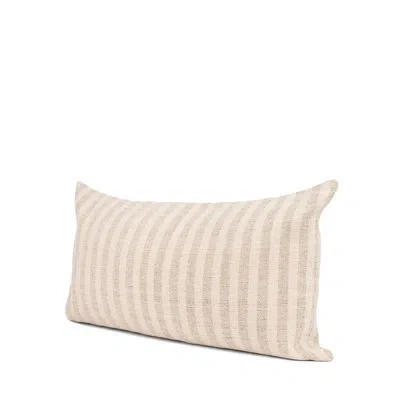 Mercana Linen Throw Square Pillow Cover In Cream