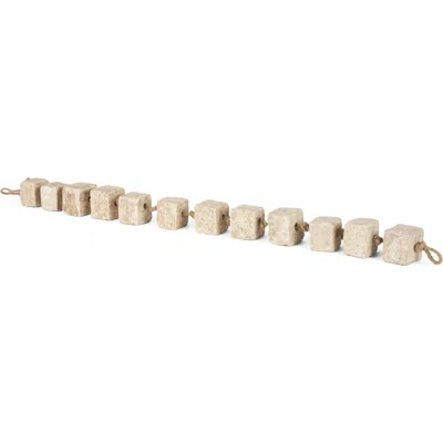 Mercana Mala Paper Mache Cube Garland In White