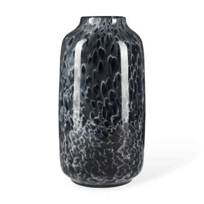 Mercana Masai Black Mottled Glass Vase