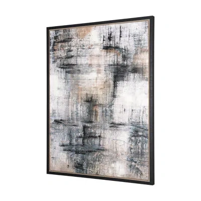 Mercana Merge Framed Canvas By Morgan Mclaren A Hand Embellished Textured Framed Canvas In Merge I