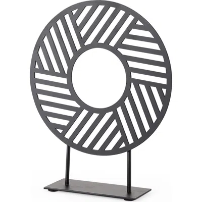 Mercana Micra Metal Decorative Object On A Stand In Black