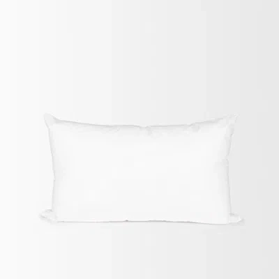 Mercana Plume Rectangular Pillow Insert In White