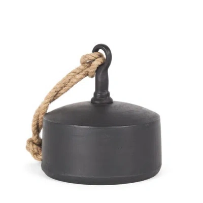 Mercana Quincy Metal Decorative Bell Object In Black