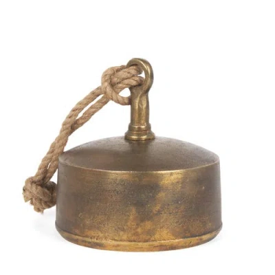 Mercana Quincy Metal Decorative Bell Object In Gold