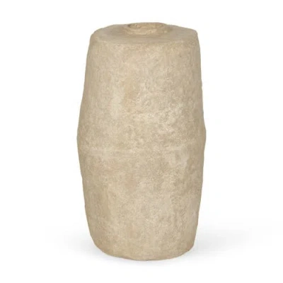 Mercana Rama Paper Mache Floor Vase In Sand