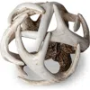 Mercana Ramus Antler Shaped Decorative Orb Ball In White