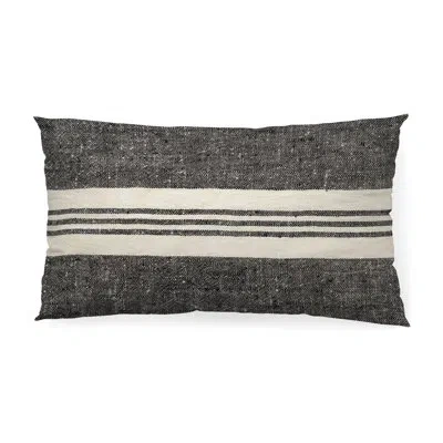 Mercana Rectangular Pillow Cover In Black;cream