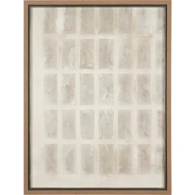 Mercana Sand & Structure By Studio M A Handmade Original Framed Artwork In Brown