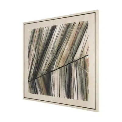 Mercana Seam Ii By Chad Warren A Hand Embellished Textured Framed Canvas