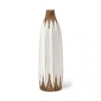 Mercana Sisko Rustic Ceramic Vase In White