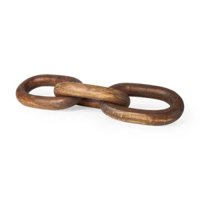 Mercana Tayla Wood Chain Link In Gold
