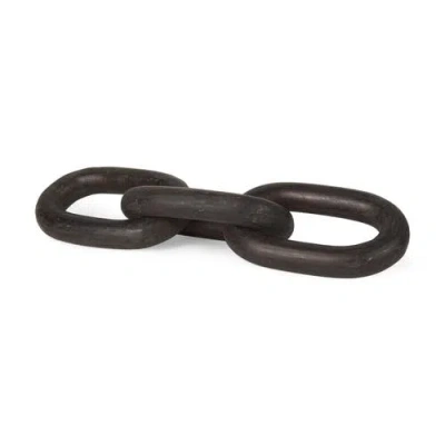 Mercana Tayla Wood Chain Link In Black