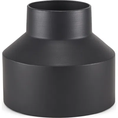 Mercana Tosca Metal Vase In Black