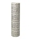 Mercana Uhura Ii Large Patterned Cylindrical Ceramic Vase