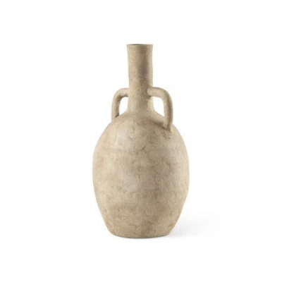 Mercana Zenni Ceramic Vase In Neutral