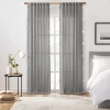 Mercantile Ardmore Rod Pocket Back Tab Light-filtering Single Curtain Panel In Gray