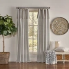 Mercantile Drop Cloth Tab Top Light-filtering Single Curtain Panel In Gray