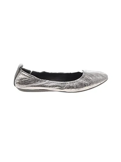 Pre-owned Mercedes Castillo Flats In Silver