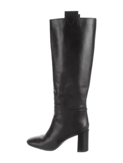 Pre-owned Mercedes Castillo Leather Boots In Black