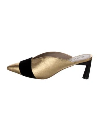 Pre-owned Mercedes Castillo Leather Mules