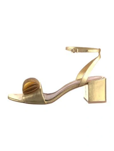 Pre-owned Mercedes Castillo Leather Sandals