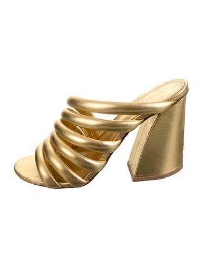 Pre-owned Mercedes Castillo Leather Sandals