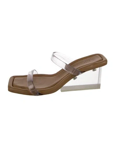 Pre-owned Mercedes Castillo Pvc Sandals In Clear