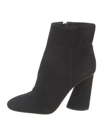 Pre-owned Mercedes Castillo Suede Boots In Black