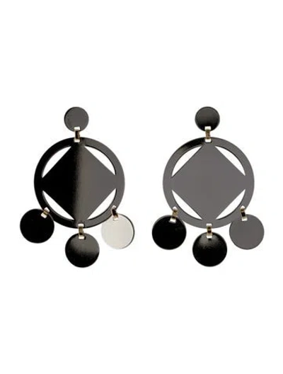 Pre-owned Mercedes Castillo Two-tone Drop Earrings In Multi