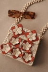Mercedes Salazar Appliqué Raffia Bag In Red