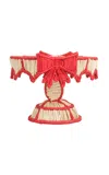 Mercedes Salazar Bow Party Mini Cake Stand In Red