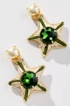 Mercedes Salazar Glimmer Drop Earrings In Green