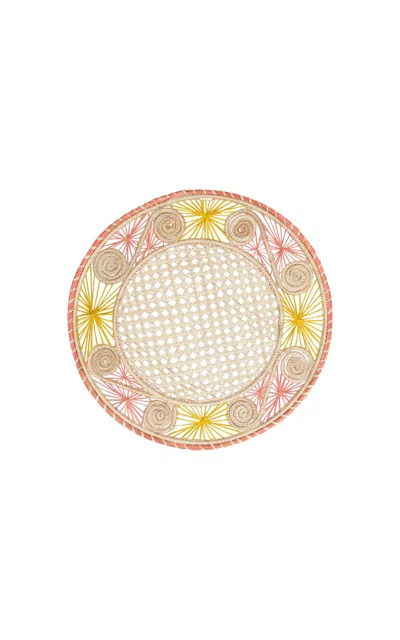 Mercedes Salazar Jungle Pink Placemat In Brown