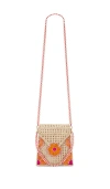 MERCEDES SALAZAR LEAFY PINK HANDBAG