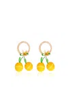 Mercedes Salazar Lemon Napkin Ringsset Of 2 In Multi