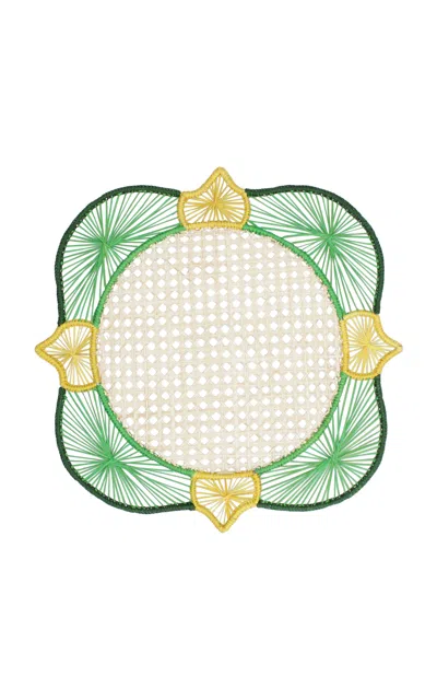 Mercedes Salazar Lime Placemat In Green