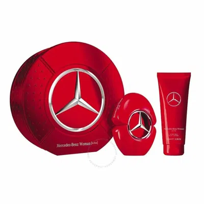 Mercedes-benz Ladies Woman In Red Gift Set Fragrances 3595471026040 In White