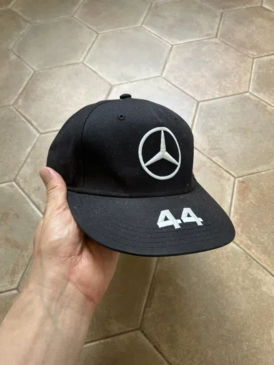 Pre-owned Mercedes-benz Racing Cap Hat In Black