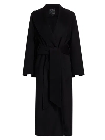Mercer Collective Women's Grace Wrap Wool Coat In Black