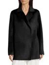 Mercer Collective Women's Kate Open-front Wool Coat In Black