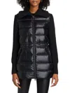 Mercer Collective Women's Mac Mixed-media Down Coat In Black