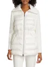 Mercer Collective Women's Mac Mixed-media Down Coat In White