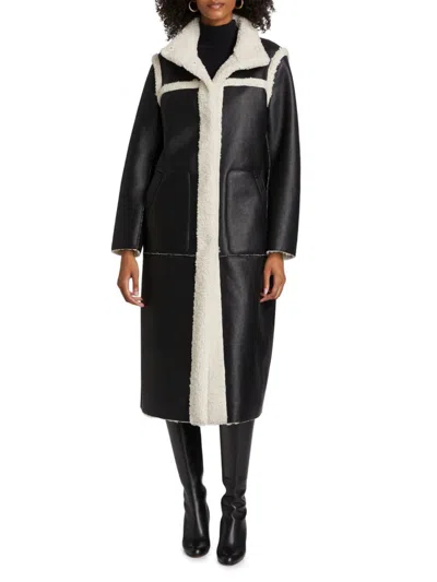Mercer Collective Women's Shar Reversible Sherpa Coat In Multi